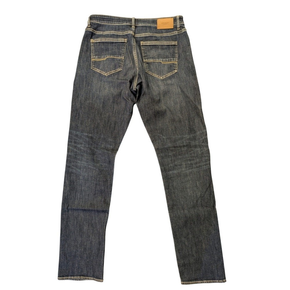 Outpost Makers Mens Relaxed Fit Dark Wash Stretch Denim Jeans 32x36 OAR300 - Picture 8 of 10